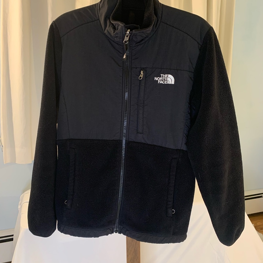 The North Face Denali full zip jacket coat Polartec fleece black Womens Medium